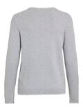 VILA RUNDHALS STRICKPULLOVER, Light Grey Melange, highres - 14110910_LightGreyMelange_1229777_002.jpg