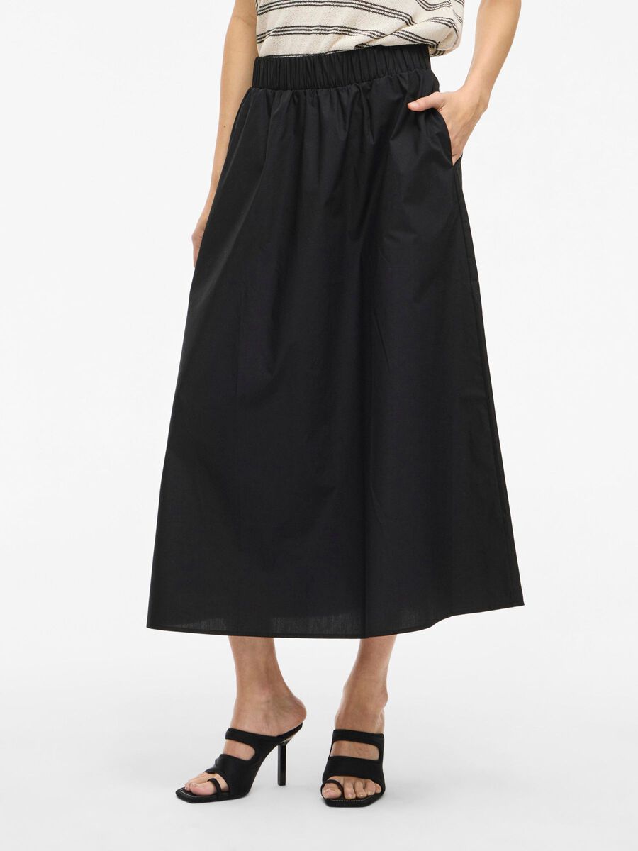 VILA VISOPHIE HIGH WAIST MAXI SKIRT, Black Beauty, highres - 14107840_BlackBeauty_003.jpg