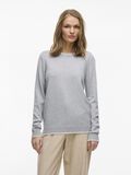 VILA RUNDHALS STRICKPULLOVER, Light Grey Melange, highres - 14110910_LightGreyMelange_1229777_003.jpg