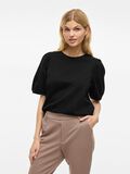 VILA VIMONIE RUND HALS KORTERMET TOPP, Black Beauty, highres - 14106923_BlackBeauty_003.jpg