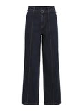 VILA HIGH WAIST WIDE FIT JEANS, Dark Blue Denim, highres - 14104366_DarkBlueDenim_001.jpg