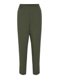VILA VIVARONE SLIM FIT HIGH WAISTED TROUSERS, Kombu Green, highres - 14087406_KombuGreen_001.jpg