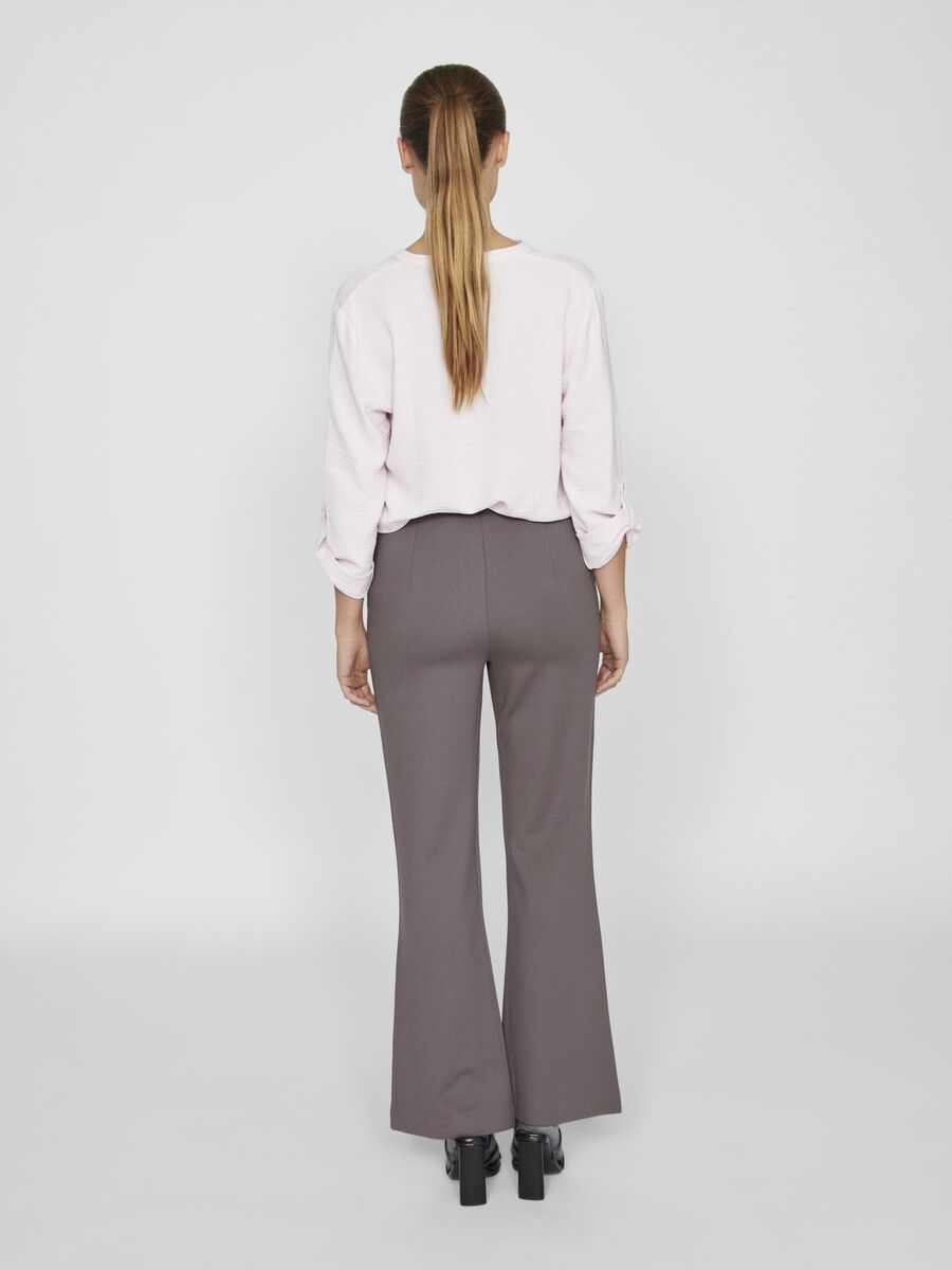 VILA VIBILLIE - ÉVASÉ PANTALON TAILLE HAUTE, Poppy Seed, highres - 14094017_PoppySeed_004.jpg