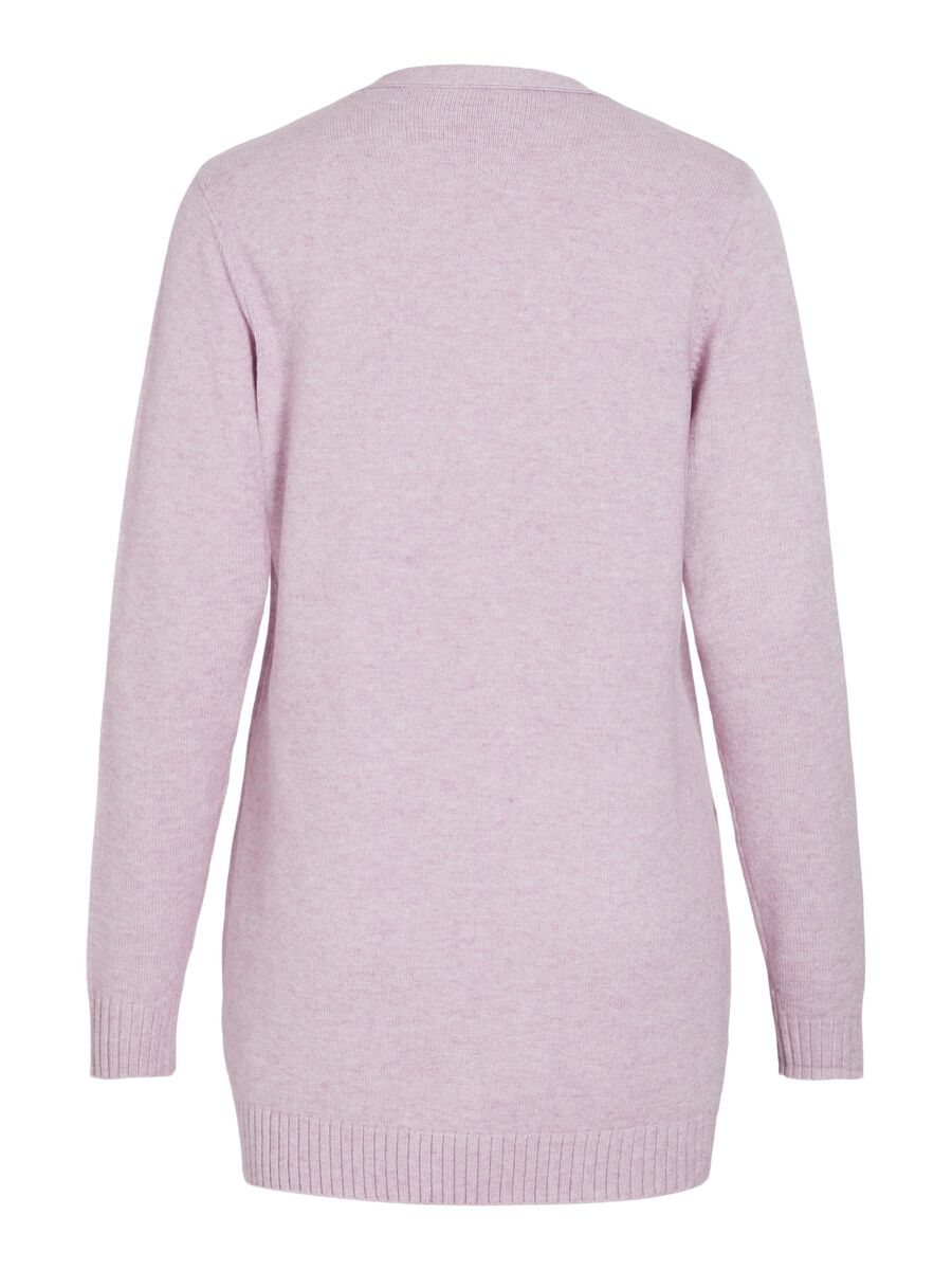 VILA VIRIL BASIC STRICK STRICKJACKE, Winsome Orchid, highres - 14044041_WinsomeOrchid_593650_002.jpg
