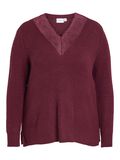 Vila CURVE - KNITTED TOP, Beet Red, highres - 14090597_BeetRed_001.jpg
