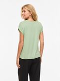 Product image thumbnail - VIELLETTE SHORT SLEEVED TOP, Smoke Green | 2