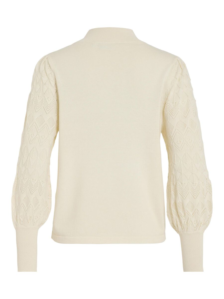 VILA HIGH NECK KNITTED PULLOVER, Sugar Swizzle, highres - 14109865_SugarSwizzle_002.jpg