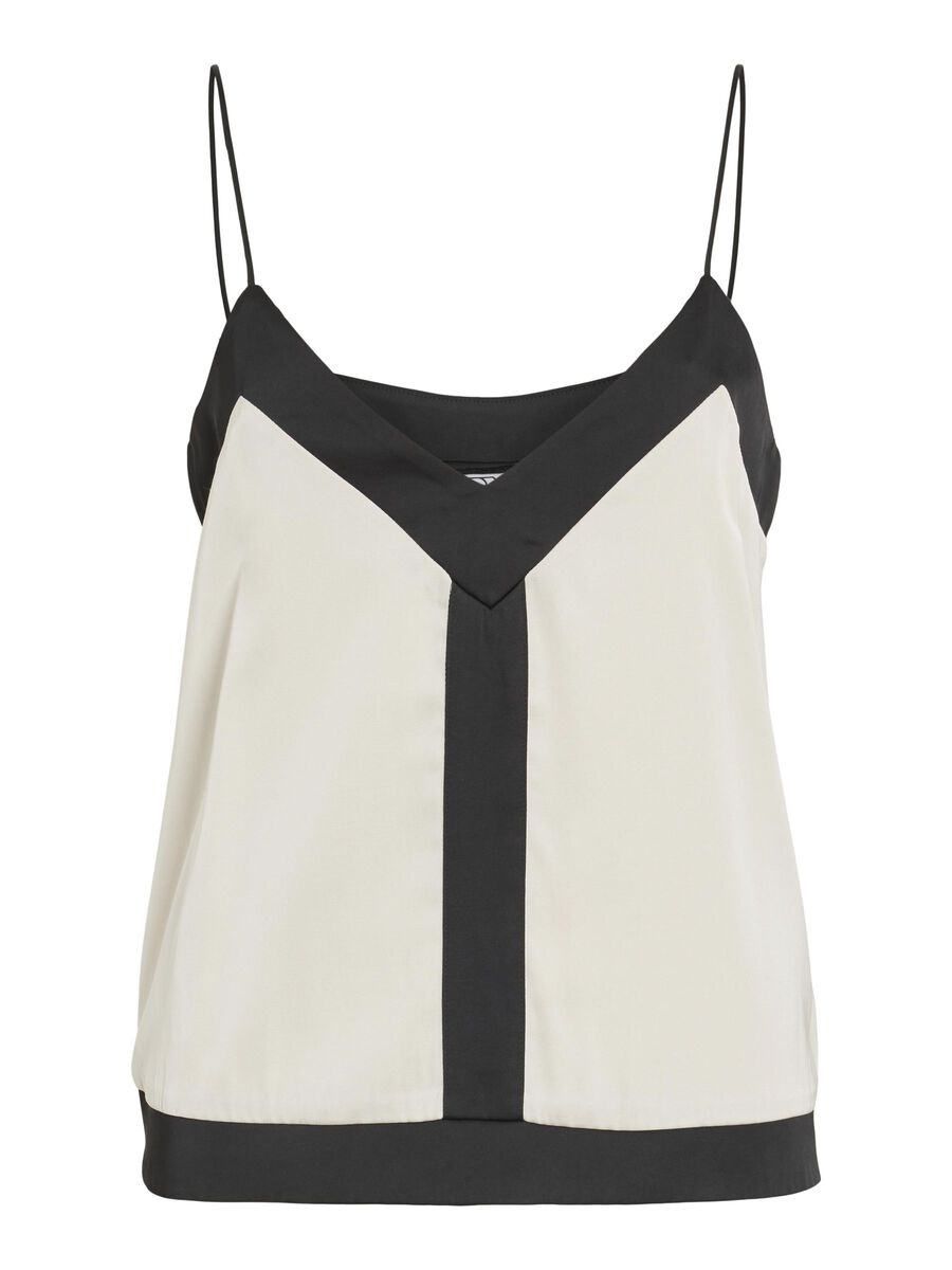 VILA V-NECK STRAP TOP, Birch, highres - 14106038_Birch_1176970_001.jpg