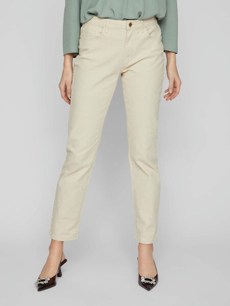 Vila MID-RISE STRAIGHT FIT JEANS, Birch, highres - 14080816_Birch_003.jpg