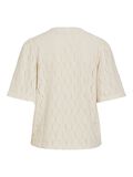 Product image thumbnail - VIMARCELLA V-HALS TOP MED KORTE &AElig;RMER, Birch | 7