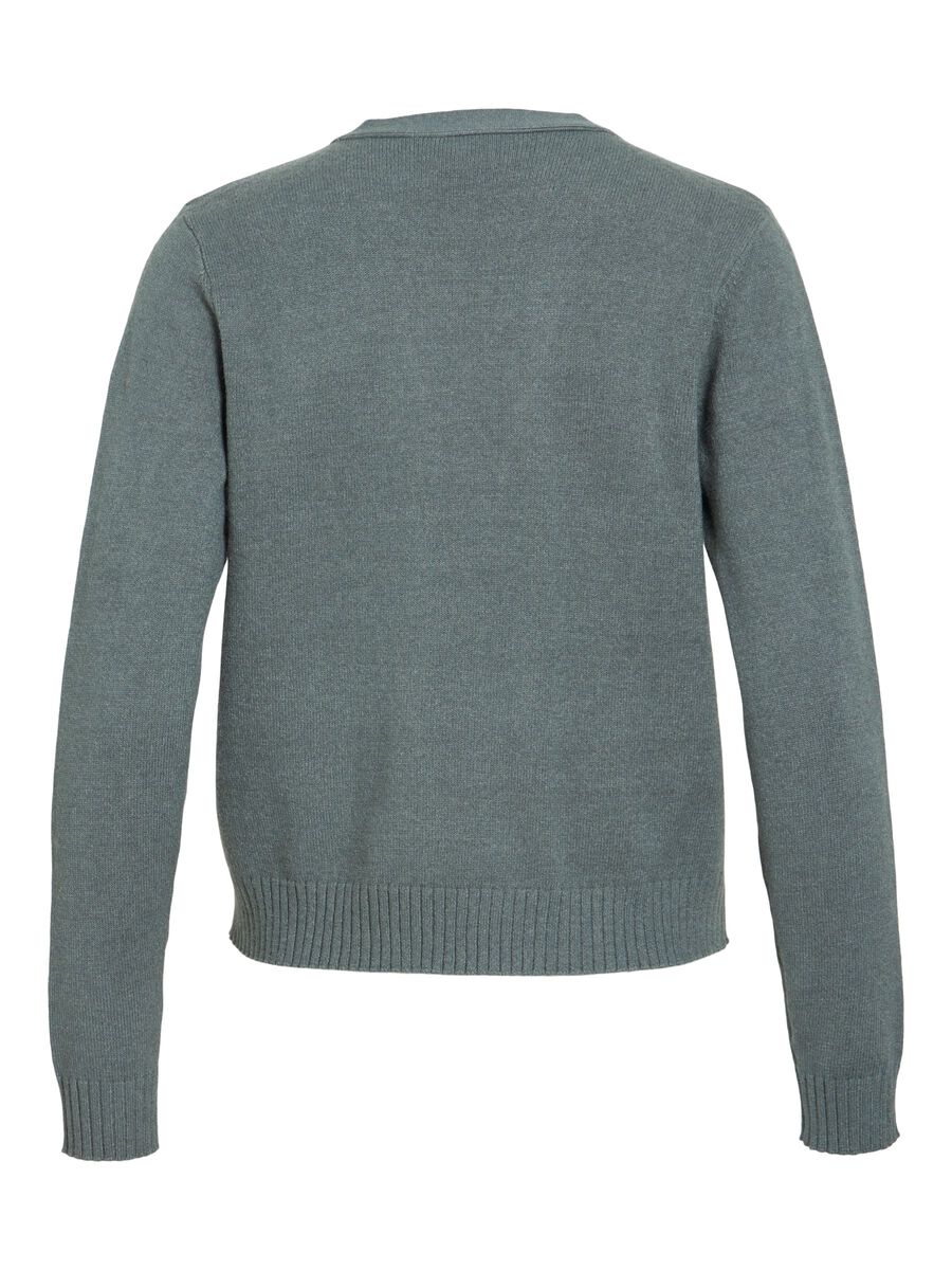 Carousel image - VIRIL KORT &Aring;PEN CARDIGAN, Balsam Green | 6