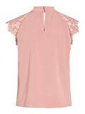 Product image thumbnail - VISIMPLY LACE SHORT SLEEVED TOP, Old Rose | 7