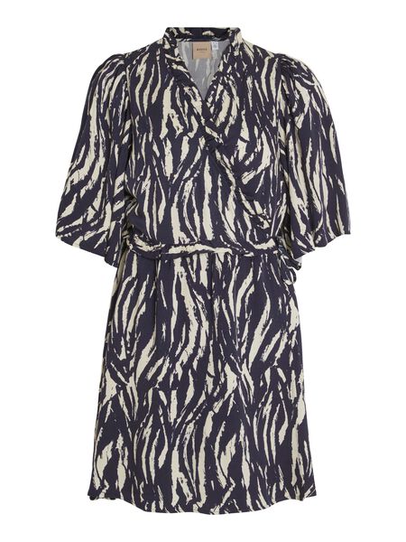 Vila SHORT-SLEEVED WRAP DRESS, Birch, highres - 14086084_Birch_1029522_001.jpg