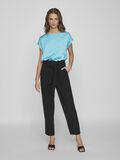 Vila SATIN LOOK SHORT SLEEVED TOP, Capri, highres - 14059563_Capri_005.jpg