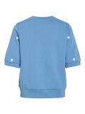 VILA VISIF KORTÆRMET SWEATSHIRT, Blissful Blue, highres - 14113196_BlissfulBlue_1251676_002.jpg