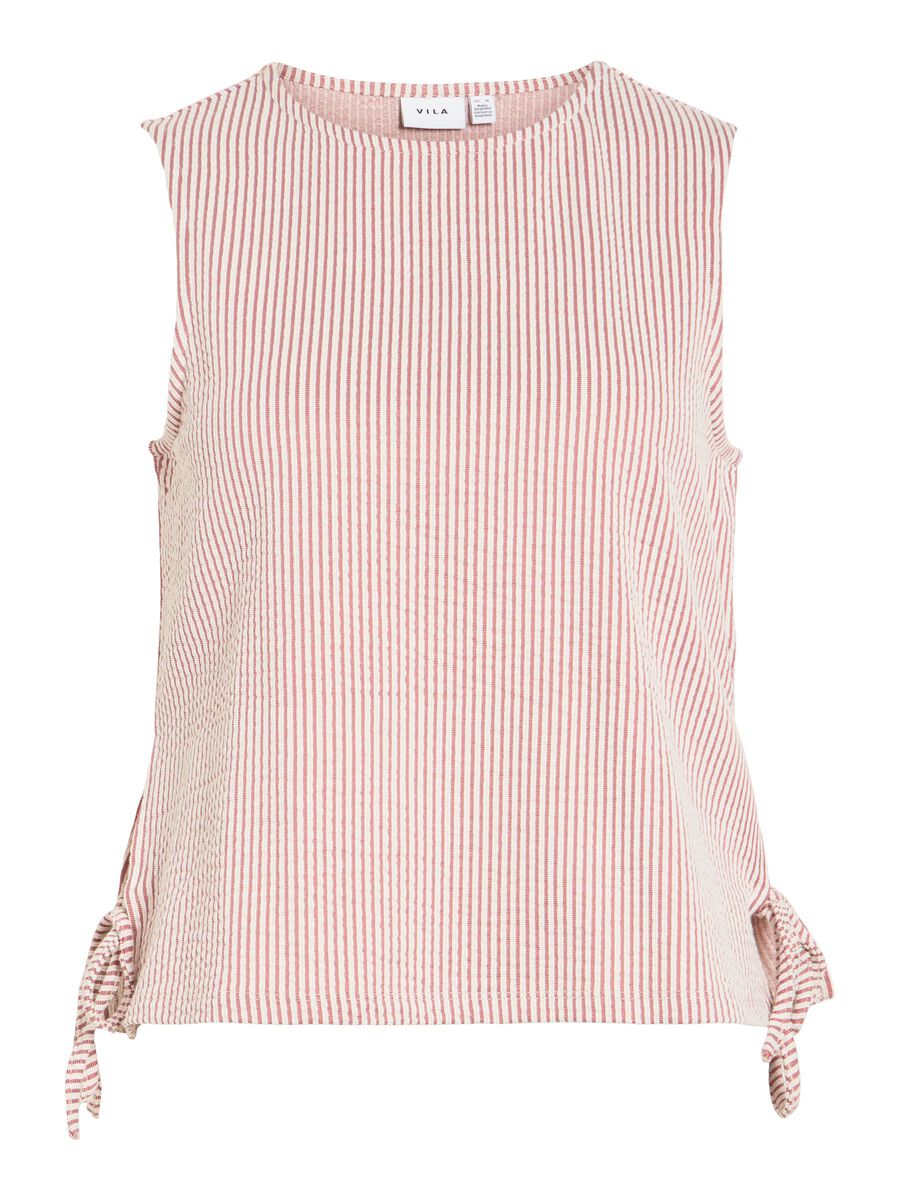 Product carousel image - ROUND NECK SLEEVELESS TOP, Holly Berry | 2