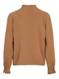VILA HIGH NECK LONG SLEEVED TOP, Argan Oil, highres - 14109876_ArganOil_002.jpg