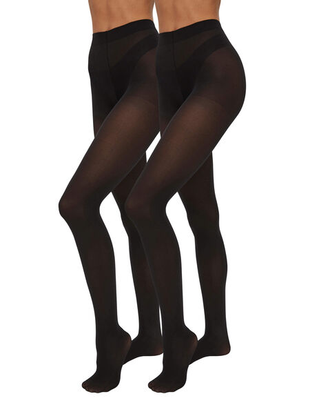 Vila 2-PACK 40 DENIER PANTY, Black, highres - 14086137_Black_001.jpg
