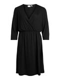 Vila 3/4-ÄRMAD OMLOTTKLÄNNING, Black, highres - 14075815_Black_001.jpg