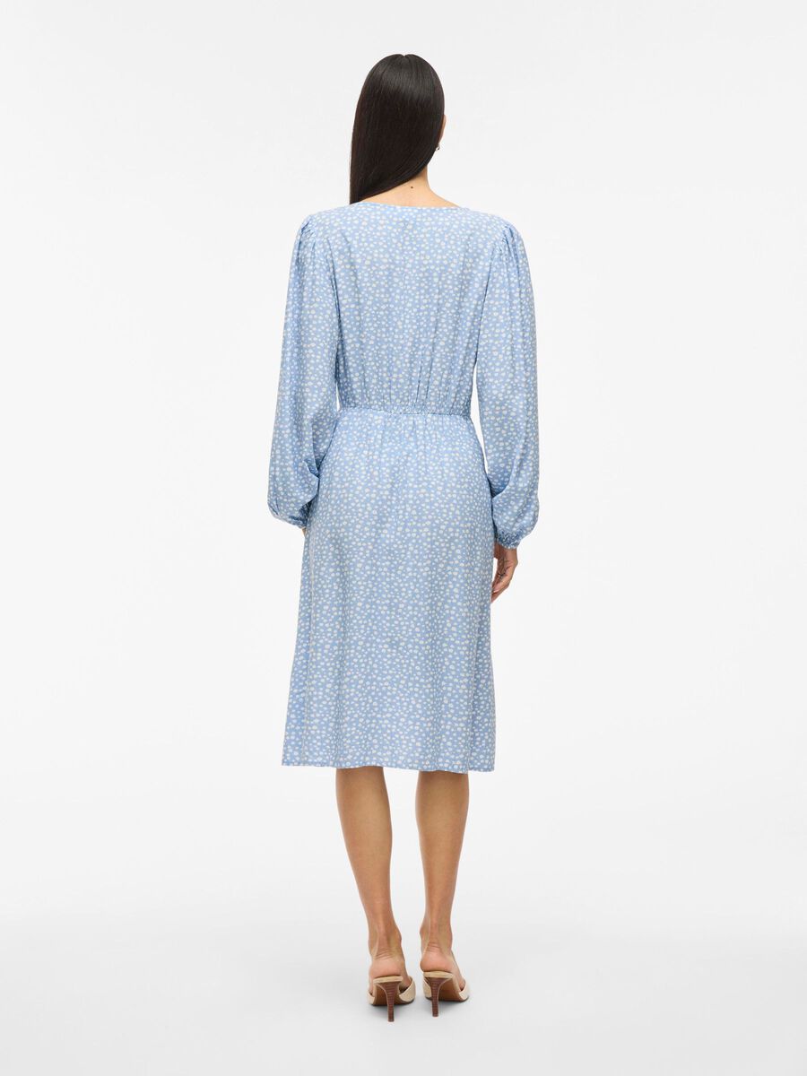 VILA VIANNA LONG SLEEVED MIDI DRESS, Kentucky Blue, highres - 14110876_KentuckyBlue_1224348_004.jpg