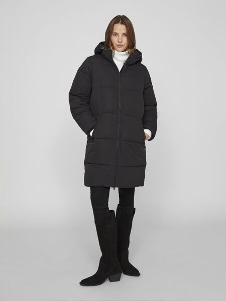 Vila HOODED PUFFER COAT, Black, highres - 14079826_Black_003.jpg
