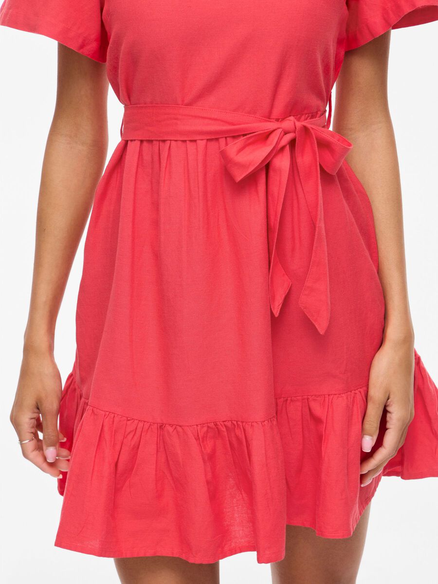 Carousel image - VIPRISILLA SHORT SLEEVED SHORT DRESS, Hibiscus | 3