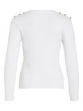VILA ROUND NECK LONG SLEEVED TOP, Snow White, highres - 14107493_SnowWhite_002.jpg