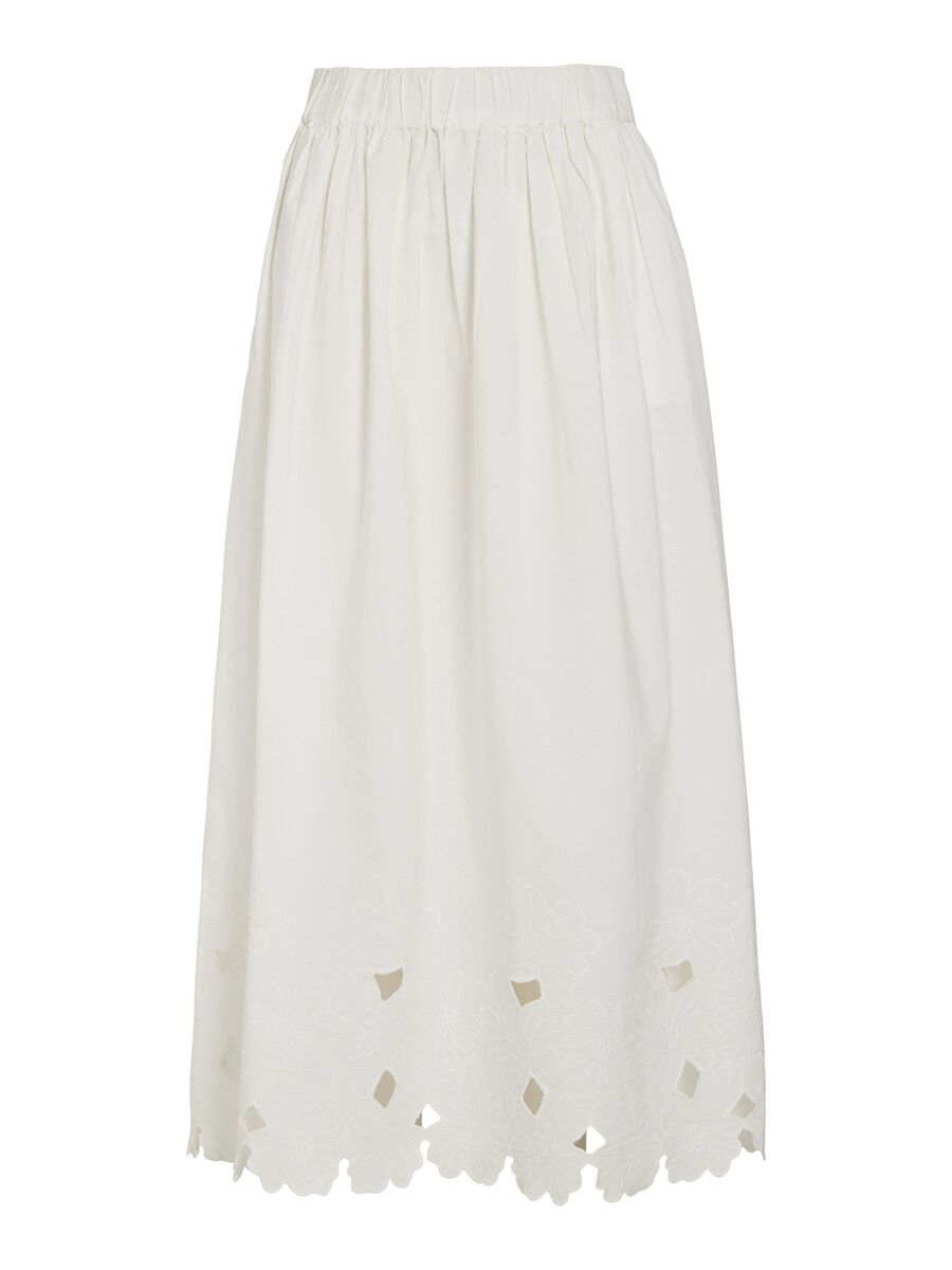 VILA EMBROIDERED MAXI SKIRT, Cloud Dancer, highres - 14100968_CloudDancer_001.jpg