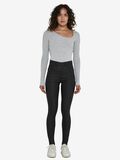 Noisy May NMCALLIE HIGH WAIST COATED SKINNY FIT JEANS, Black, highres - 27012746_Black_004.jpg