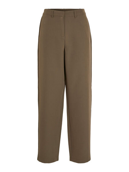 Vila STRAIGHT HIGH WAISTED TROUSERS, Crocodile, highres - 14083468_Crocodile_001.jpg