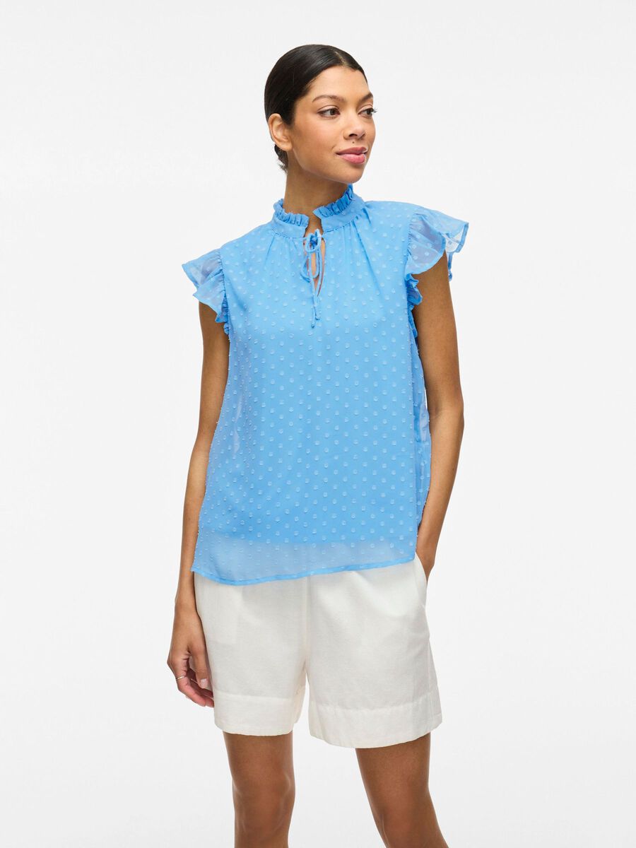VILA HIGH NECK SLEEVELESS TOP, Blissful Blue, highres - 14105311_BlissfulBlue_003.jpg
