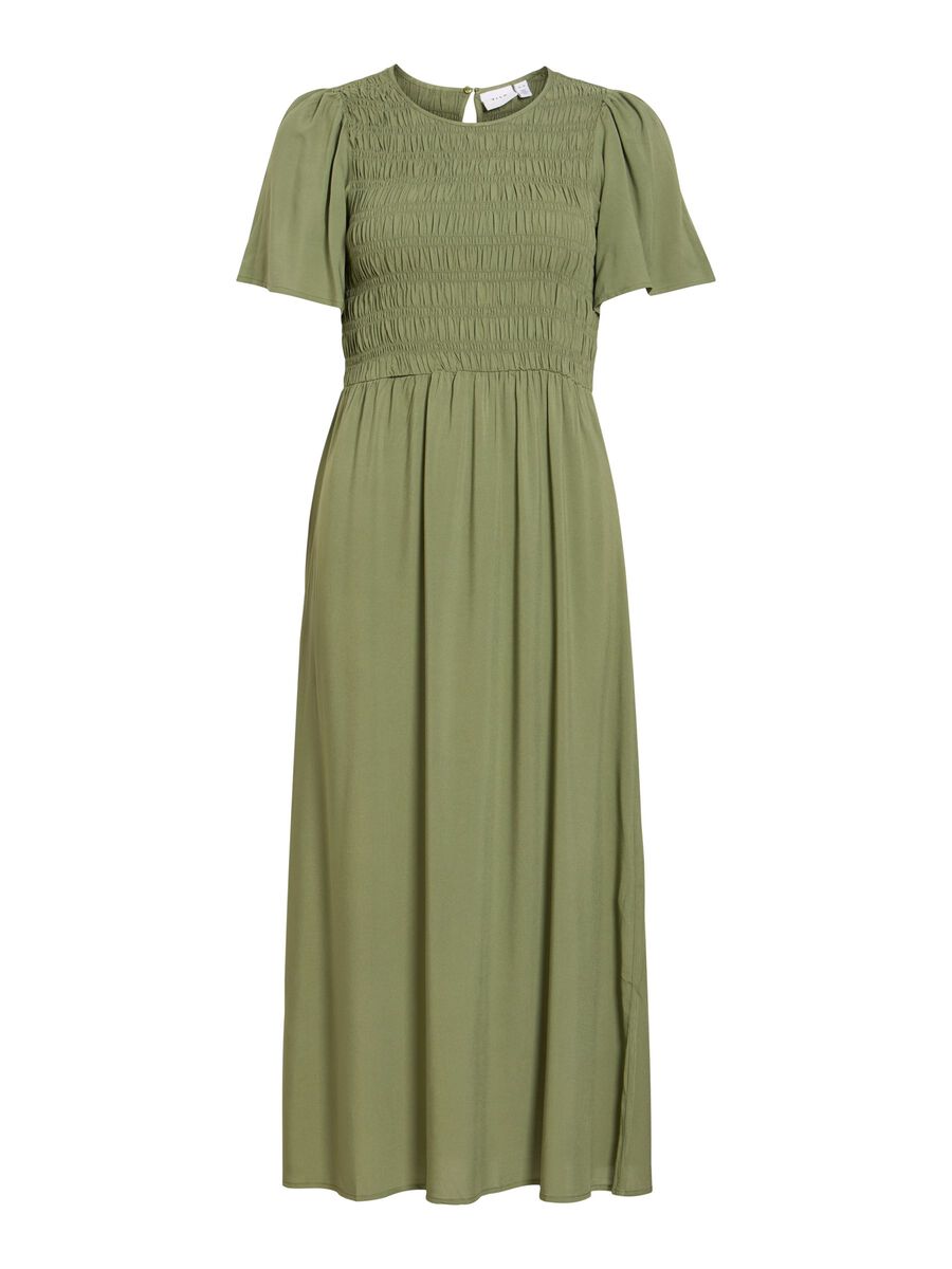Carousel image - VILISA SHORT SLEEVED MIDI DRESS, Olivine | 6