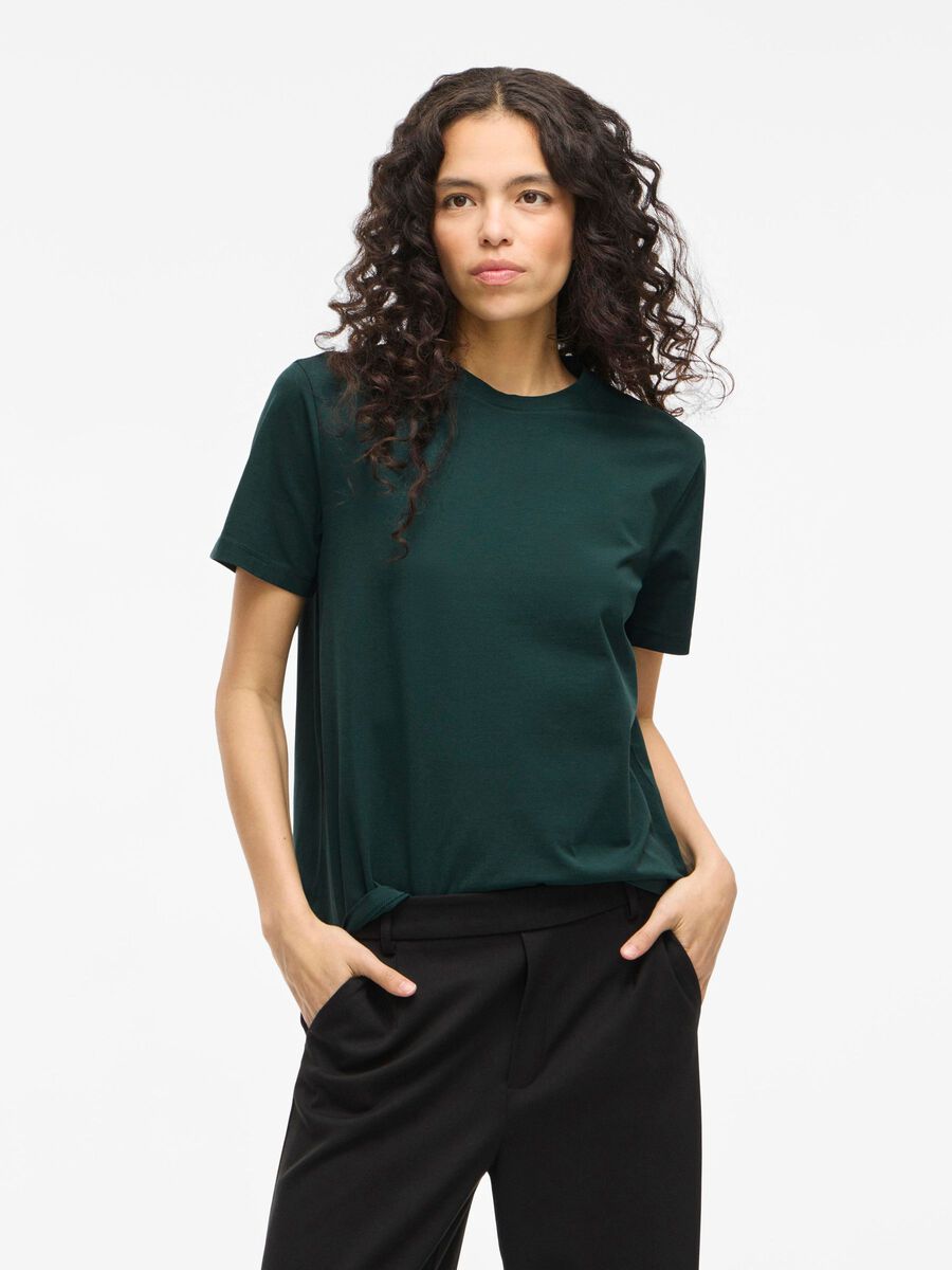 VILA VINORA ROUND NECK T-SHIRT, Ponderosa Pine, highres - 14103448_PonderosaPine_003.jpg
