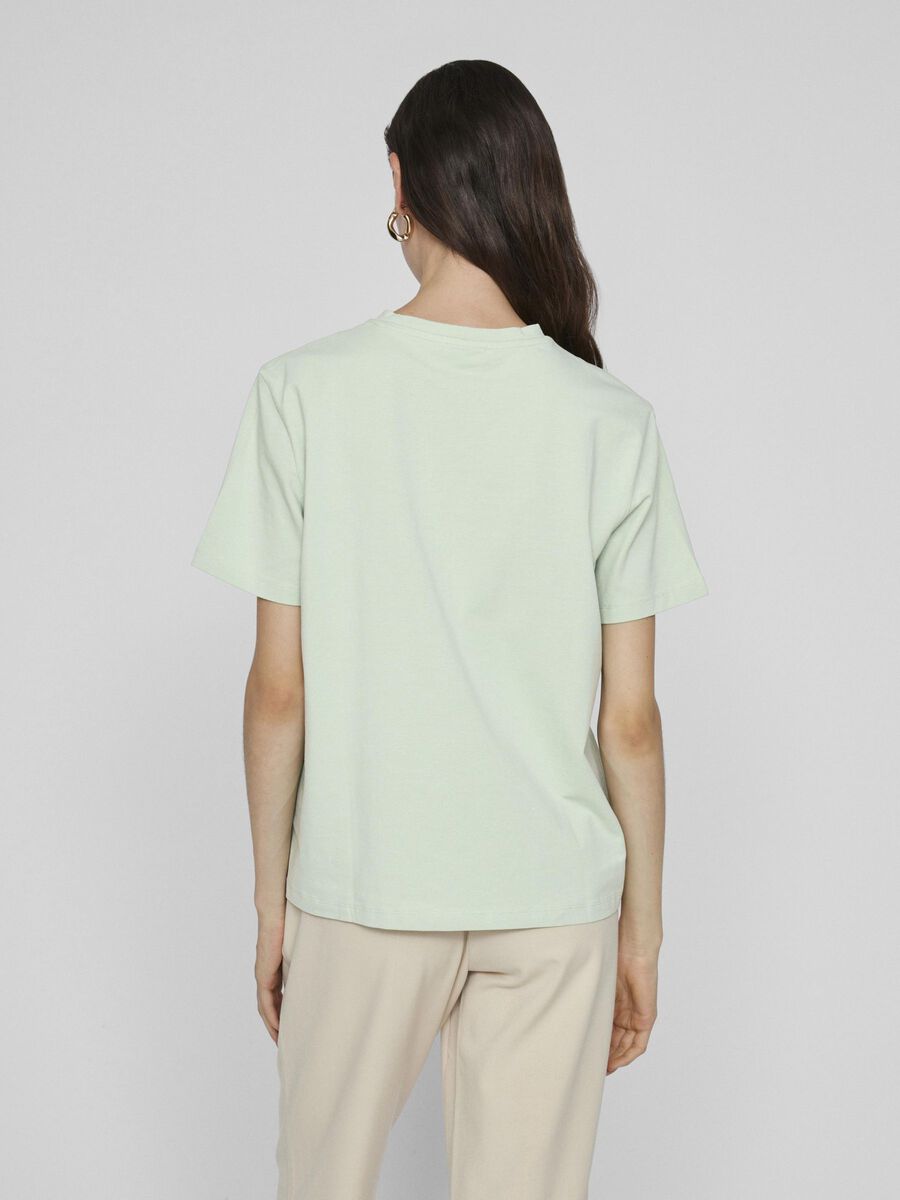 VILA VINORA ROUND NECK T-SHIRT, Silt Green, highres - 14103448_SiltGreen_004.jpg