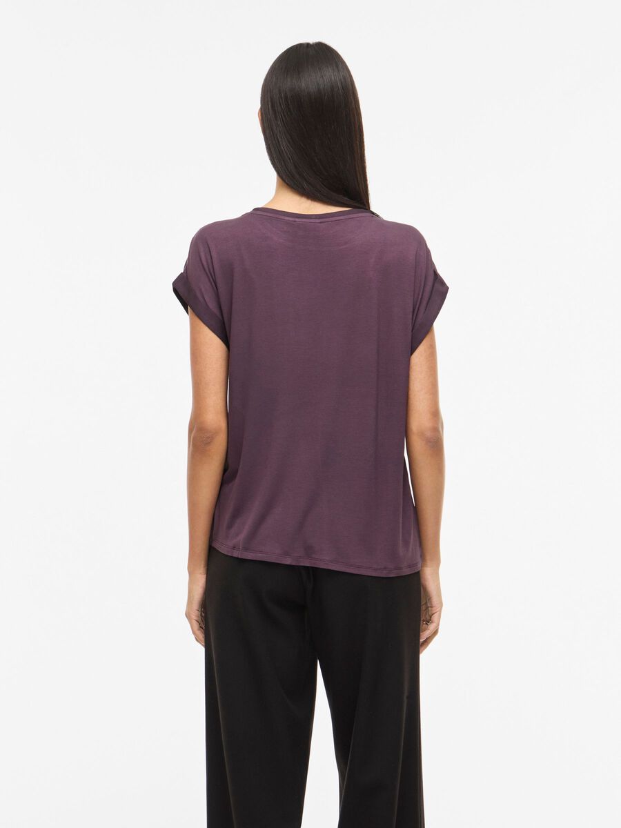 Product carousel image - VIELLETTE OBERTEIL MIT KURZEN &Auml;RMELN, Plum Perfect | 2