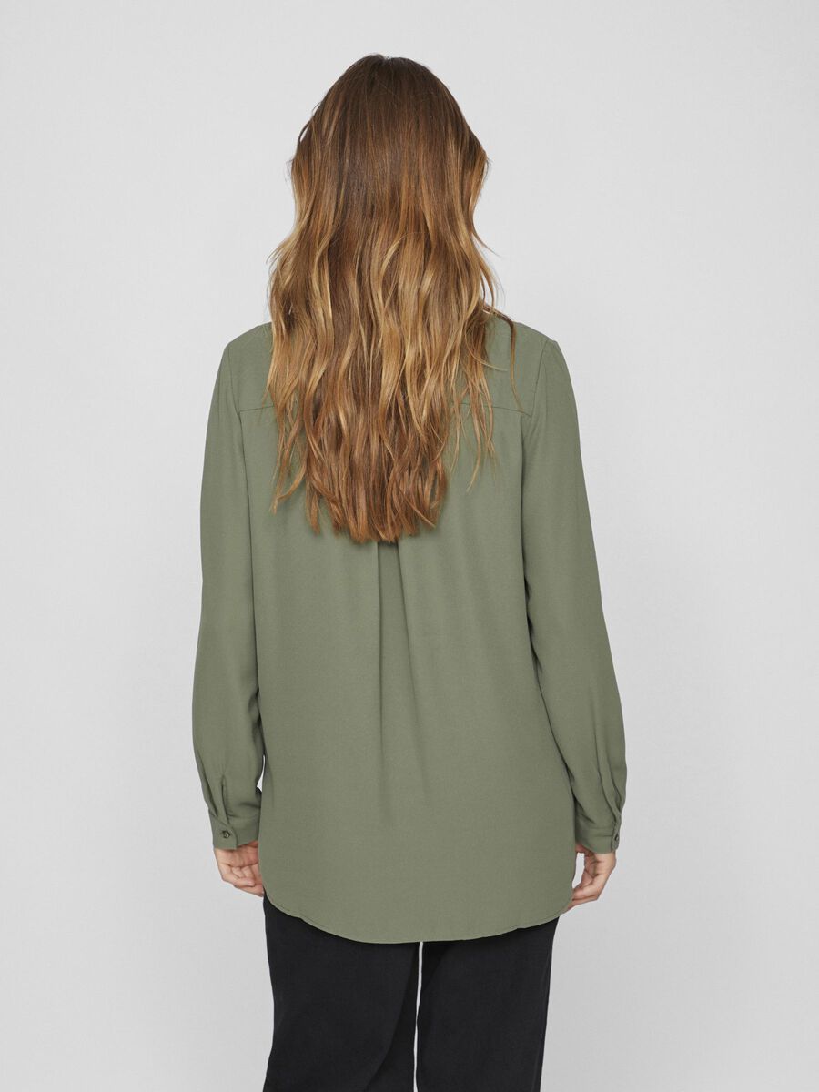 VILA VILUCY HIGH LOW CAMICIA, Four Leaf Clover, highres - 14044253_FourLeafClover_004.jpg