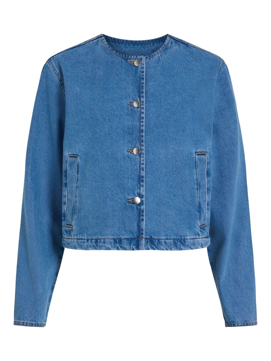 VILA À BOUTONS VESTE EN JEAN, Light Blue Denim, highres - 14103789_LightBlueDenim_001.jpg