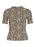 VILA VIOKI HIGH NECK SHORT SLEEVED TOP, Doeskin, highres - 14111298_Doeskin_1229972_001.jpg