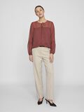 VILA VIEDEE DETAILED LONG SLEEVED BLOUSE, Apple Butter, highres - 14079577_AppleButter_005.jpg