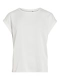 VILA VIELLETTE SHORT SLEEVED TOP, Snow White, highres - 14059563_SnowWhite_001.jpg