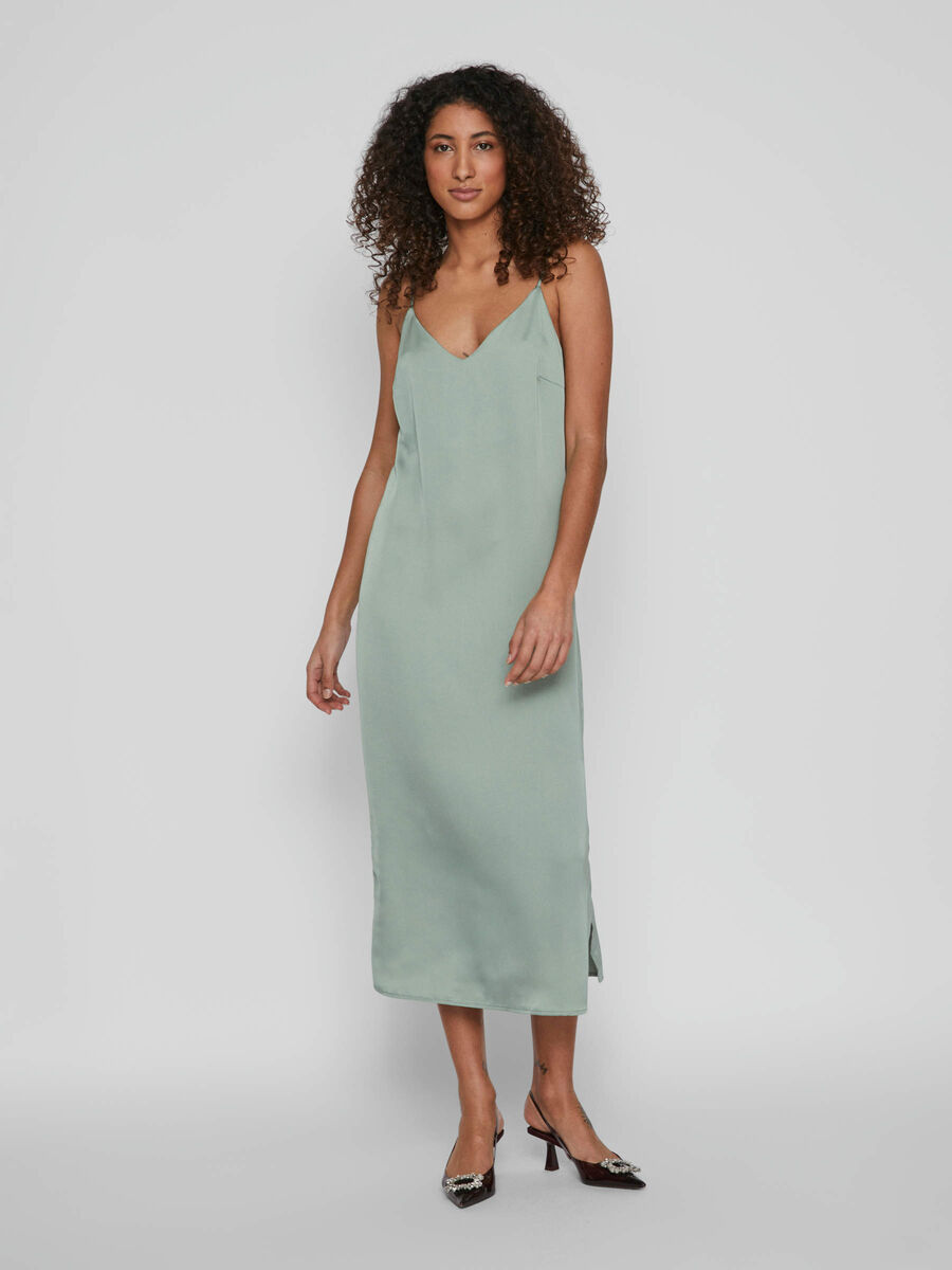 Vila TALL - SATIN DRESS, Green Milieu, highres - 14081374_GreenMilieu_003.jpg