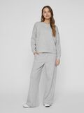 VILA ROUND NECK LONG SLEEVED SWEATSHIRT, Light Grey Melange, highres - 14103224_LightGreyMelange_1161086_005.jpg