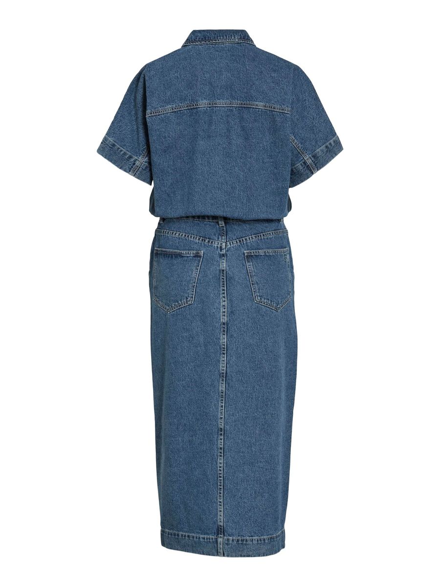 VILA MIDI JEANSKLEID, Dark Medium Blue Denim, highres - 14107752_DarkMediumBlueDenim_002.jpg