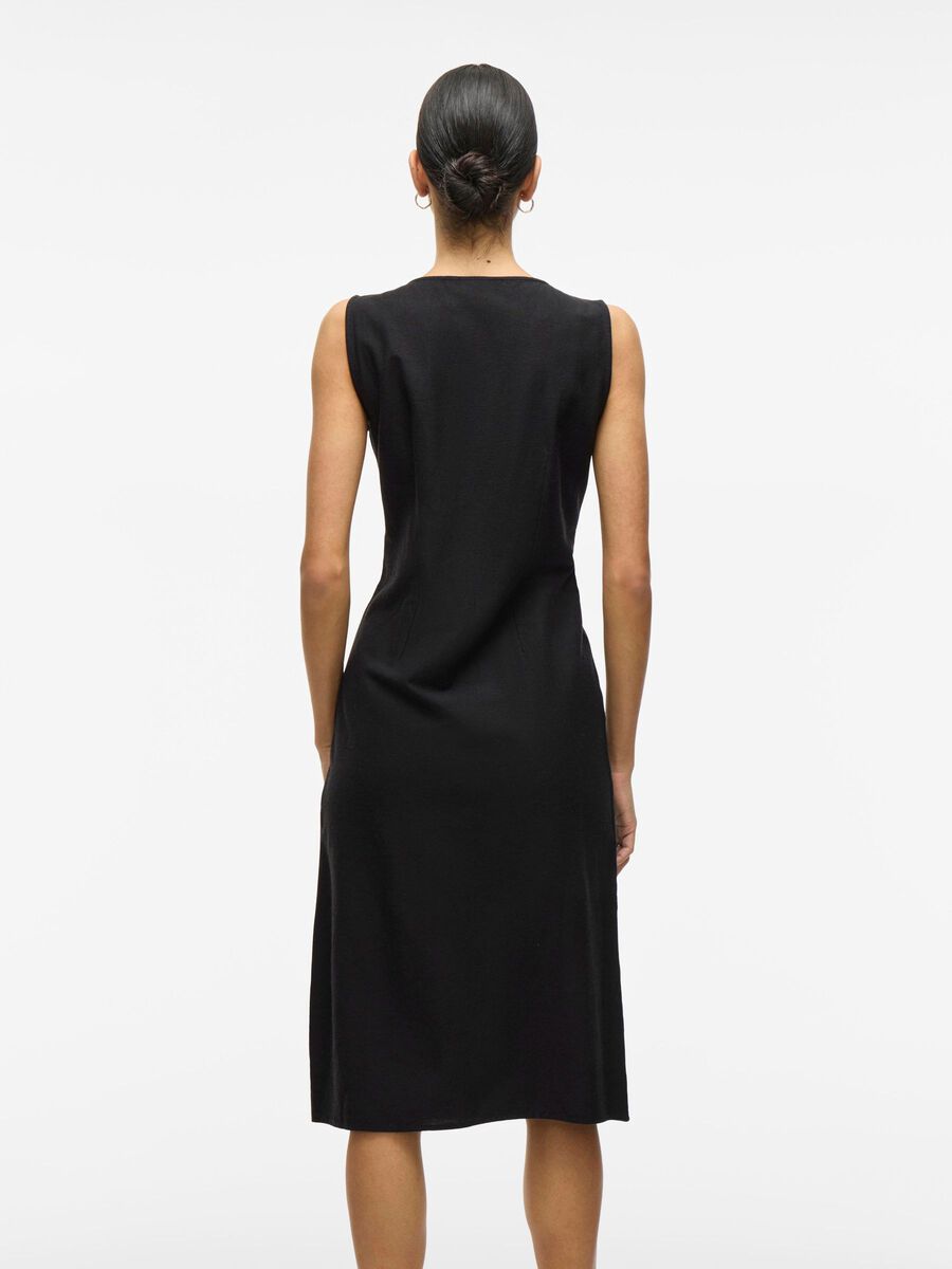 VILA ÄRMELLOSES MIDIKLEID, Black Beauty, highres - 14104800_BlackBeauty_004.jpg
