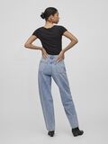 Vila HIGH-WAIST STRAIGHT FIT JEANS, Light Blue Denim, highres - 14084730_LightBlueDenim_1038125_004.jpg