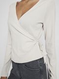 VILA LONG SLEEVED WRAP TOP, Birch, highres - 14109867_Birch_006.jpg