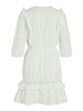 Vila 3/4-SLEEVED SHORT DRESS, Cloud Dancer, highres - 14083703_CloudDancer_002.jpg