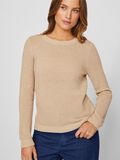 VILA VIDALO BASIC KNITTED PULLOVER, Nomad, highres - 14082767_Nomad_007.jpg