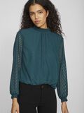 VILA HOGE KRAAG SHIRT MET LANGE MOUWEN, Ponderosa Pine, highres - 14103234_PonderosaPine_007.jpg