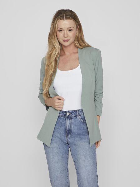 Vila 3/4 SLEEVED FORMFITTED BLAZER, Chinois Green, highres - 14039434_ChinoisGreen_003.jpg